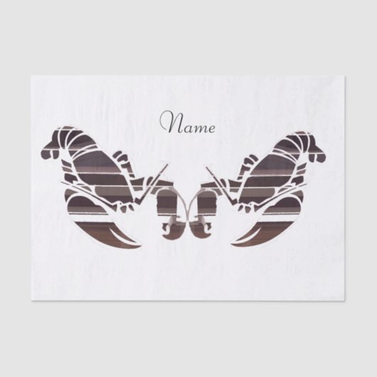 Papier Mousseline Red Maine Lobsters Thunder_Cove (Recto)