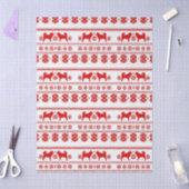 Papier Mousseline Red Nordic Malamute Dog Christmas (Artisanat)