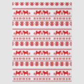 Papier Mousseline Red Nordic Malamute Dog Christmas (Recto)