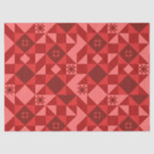 Papier Mousseline Red Nordic Star Noël brillant (Recto)