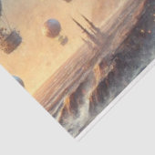 Papier Mousseline Red Panda Mécanique Gothique Wonderland Découpage (Détail)