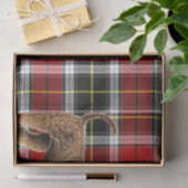 Papier Mousseline Red Plaid Christmas Airedale Terrier Dog Holiday (Cadeau)