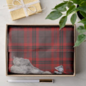 Papier Mousseline Red Plaid Christmas Schnauzer Dog Holiday (Cadeau)