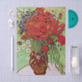 Papier Mousseline Red Poppies and Daisies by Vincent van Gogh (Artisanat)