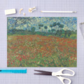 Papier Mousseline Red Poppy Field par Vincent Van Gogh (Artisanat)