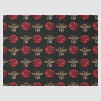 Papier Mousseline Red Rose Bee Series Design 16 papier tissu