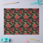 Papier Mousseline Red Rose Bee Series Design 18 papier tissu (Artisanat)