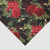 Papier Mousseline Red Rose Bee Series Design 18 papier tissu (Détail)