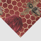 Papier Mousseline Red Rose Bee Series Design 29 (Détail)
