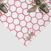 Papier Mousseline Red Rose Bee Series Design 34 (Détail)
