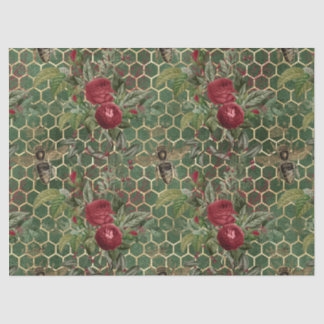 Papier Mousseline Red Rose Bee Series Design 44
