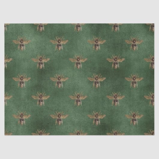Papier Mousseline Red Rose Bee Series Design 5 papier tissu (Recto)