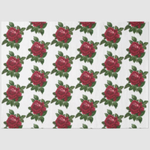 Papier Mousseline Red Rose Steampunk Series Design 11