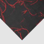 Papier Mousseline Red Roses Black Background (Détail)