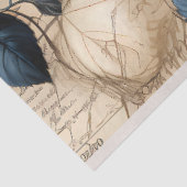 Papier Mousseline Red Roses Vintage Découpage Tissu papier (Détail)