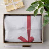 Papier Mousseline Red Satin Ribbon Bow Fête de Noël (Cadeau)