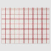 Papier Mousseline Red Snow Christmas Plaid (Recto)