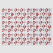 Papier Mousseline Red Snowflakes Motif de Noël (Recto)