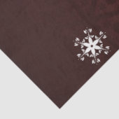 Papier Mousseline Red Snowman hiver scène Noël Tissu papier (Détail)