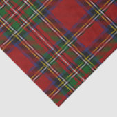 Papier Mousseline Red Stewart Plaid Tartan pour Noël (Détail)