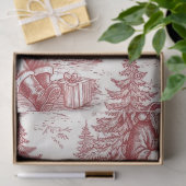 Papier Mousseline Red Toile (Cadeau)