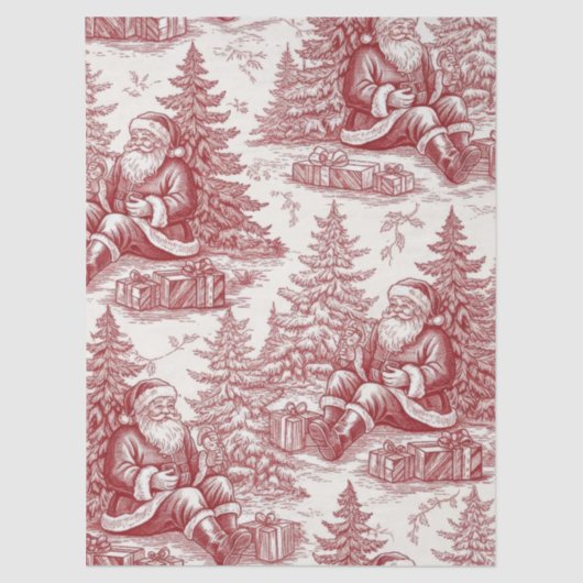 Papier Mousseline Red Toile (Recto)