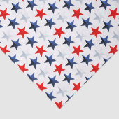 Papier Mousseline Red White & Blue Americana Stars (Détail)