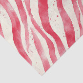 Papier Mousseline Red White Candy Cane Stripes Christmas (Détail)