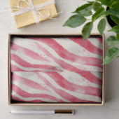 Papier Mousseline Red White Candy Cane Stripes Christmas (Cadeau)