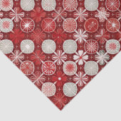 Papier Mousseline Red White Christmas Candy Pattern#13 ID1009 (Détail)