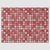 Papier Mousseline Red White Christmas Candy Pattern#13 ID1009 (Recto)