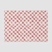 Papier Mousseline Red White Plaid Stripes Christmas (Recto)