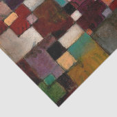 Papier Mousseline Redgreen et rythmes violet-jaune, Paul Klee Art (Détail)