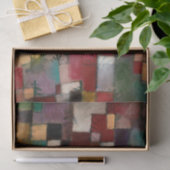 Papier Mousseline Redgreen et rythmes violet-jaune, Paul Klee Art (Cadeau)