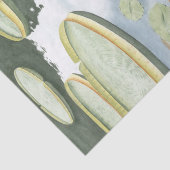 Papier Mousseline Réflexion de Koi Pond avec poissons et lys (Détail)