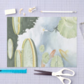 Papier Mousseline Réflexion de Koi Pond avec poissons et lys (Artisanat)
