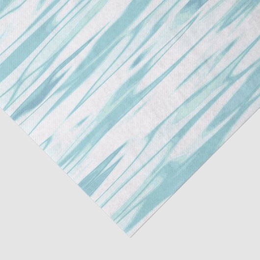 Papier Mousseline 'Réflexion' doux Turquoise Abstrait (Détail)