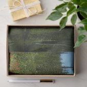 Papier Mousseline Réflexion du lac Rainier avec Fleurs sauvages (Cadeau)