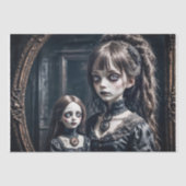 Papier Mousseline Réflexion hantée de l'innocence - Découpage - (Recto)
