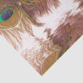 Papier Mousseline Réflexions Des Plumes De Peacock (Détail)