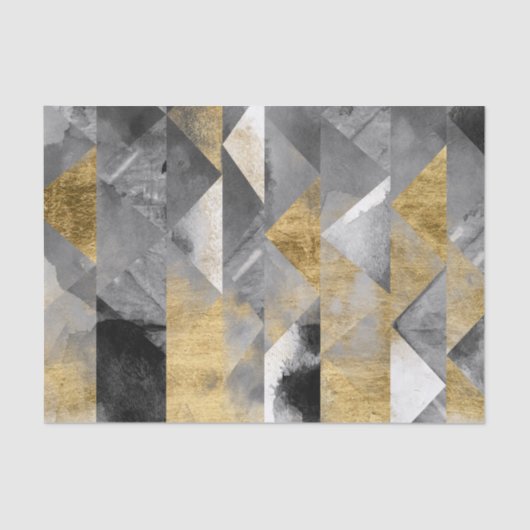 Papier Mousseline Réflexions dorées I (Recto)