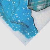 Papier Mousseline Réflexions Noël Snowman Folk Art GRANDS SACS (Détail)