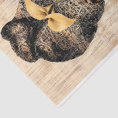 Papier Mousseline Regal Femme, Gold & Black Turban DH7R Découpage (Détail)