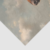 Papier Mousseline Regal Irish Setter Portrait Decoupage (Détail)