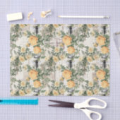 Papier Mousseline Regal Queen Bee Avec Roses Jaunes Sur Papier Franç (Artisanat)