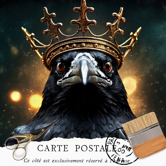 Papier Mousseline Regal Raven Pourcentage Couronne gothique Découpag