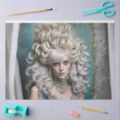 Papier Mousseline Regal Rococo Lady Decoupage | français vintage (Artisanat)