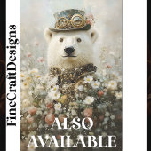 Papier Mousseline Regal Steampunk Ours polaire, Floral CB1 Découpage