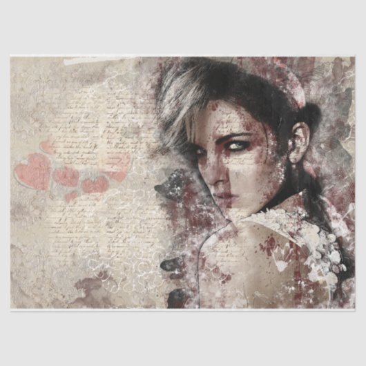 Papier Mousseline Regardez Ici ! Découpage  (Recto)