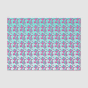 Papier Mousseline Regardez qui a 90 ans 90e anniversaire - rose et